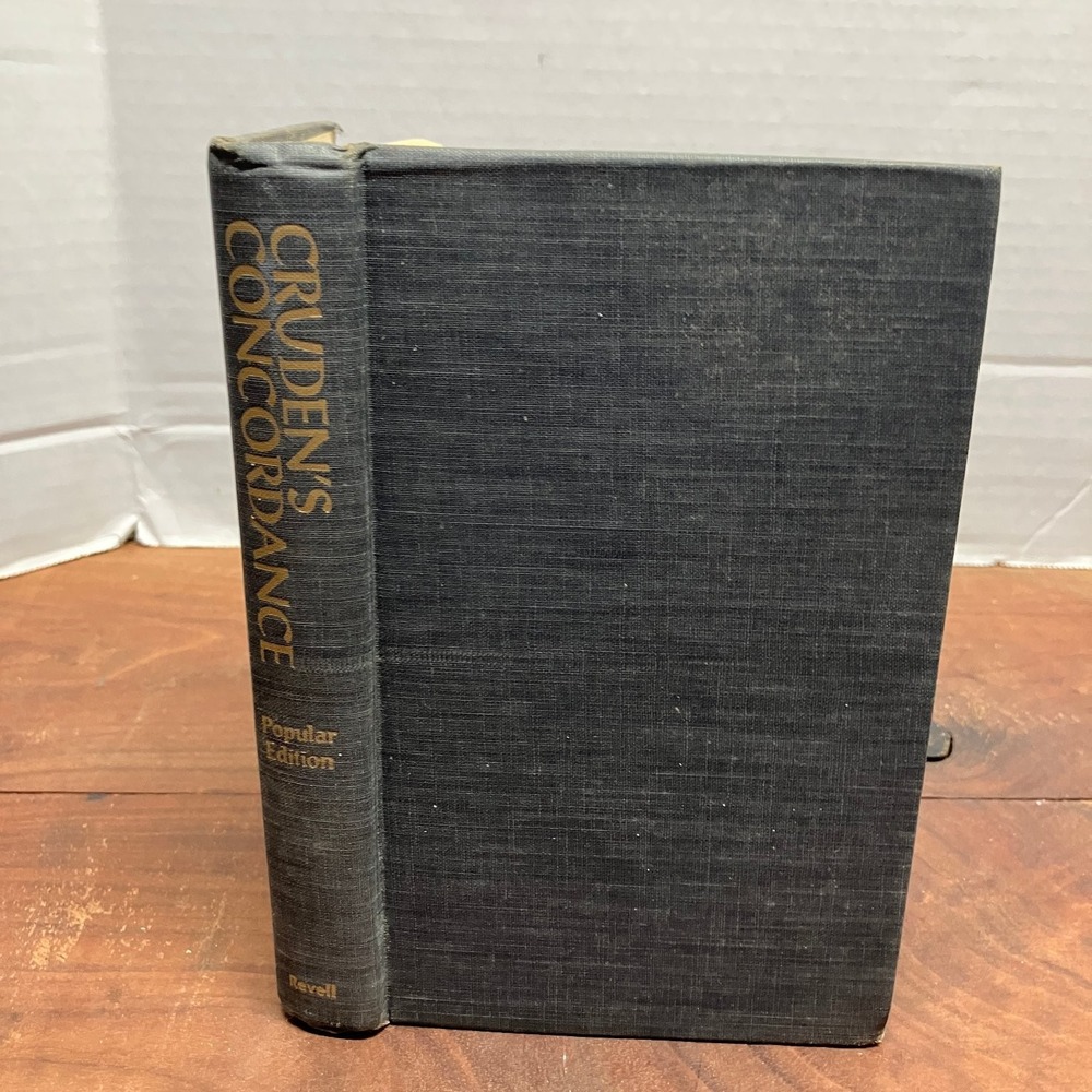 Cruden's Concordance Alexander Cruden Popular Edition Bible Study Revell